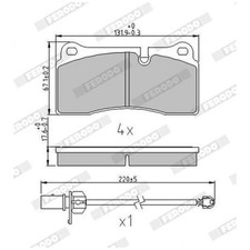 Satz Bremsbeläge Bremsklötze hinten für Audi Q7 4LB R8 422 4S3 427 4S9 | 2432