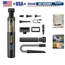 Slim Car Vacuum, 4-in-1 Portable Mini Cordless Vacuum with 19000pa Suction Po...