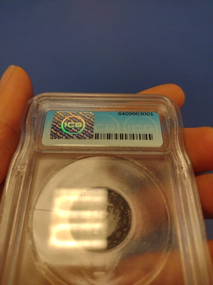 RARE 1878 Netherlands 1 Cent ICG AU58 GRADED SLAB COIN CERTIFIED AU 58 Corroded  - Image 2 of 4