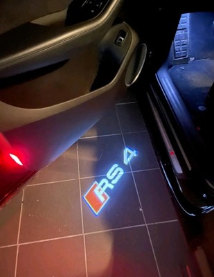 2x RS4 LED Tür Einstieg Licht Performance RS Tuning Xenon Matrix B6 B7 B8 B9 A4