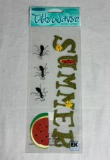 Jolee's Boutique Title Waves  Summer Stickers  Scrapbooking Ants Watermelon