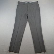 Brooks Brothers Regent BrooksCool Dress Pants Men's Size 36 36X31 Gray Wool