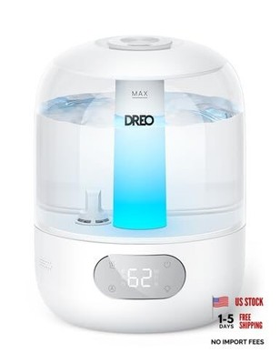  Humidifiers for Bedroom, 3L Top Fill 30H & 26dB Quiet Runtime for Pearl White