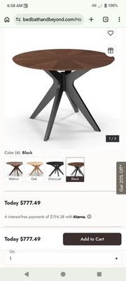 Aeon Furniture Brockton Round Dining Table
