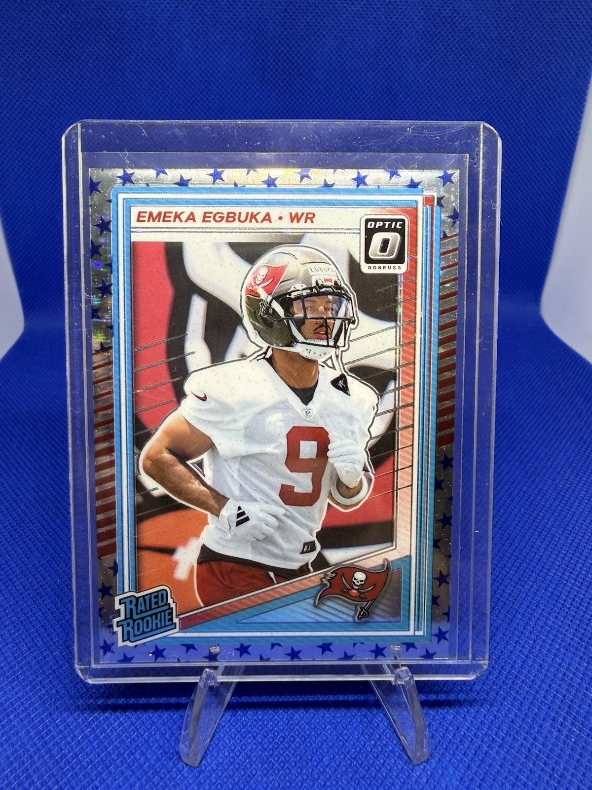2025 Panini Donruss Optic - Rated Rookie Emeka Egbuka #265 Stars Prizm (RC)