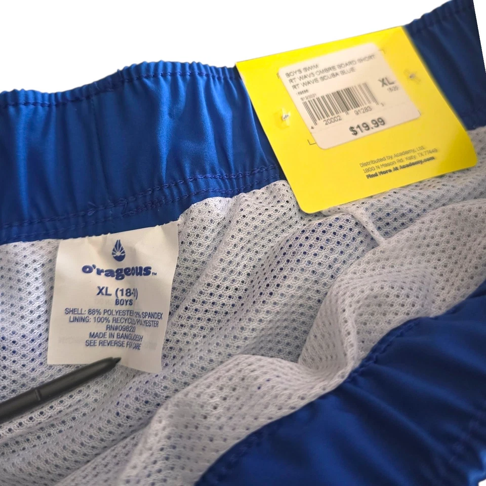 Realtree Orageous Wave Buceo Azul Tabla de Natación Pantalones Cortos Niños Talla XL Foto 4 de 4
