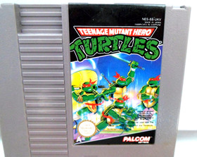 Teenage Mutant Ninja Hero Turtles + Burai Fighter (Nintendo NES Cartridges) PAL