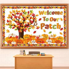 Fall Thanksgiving Classroom Bulletin Board Decorations Welcome to Our Patch M...
