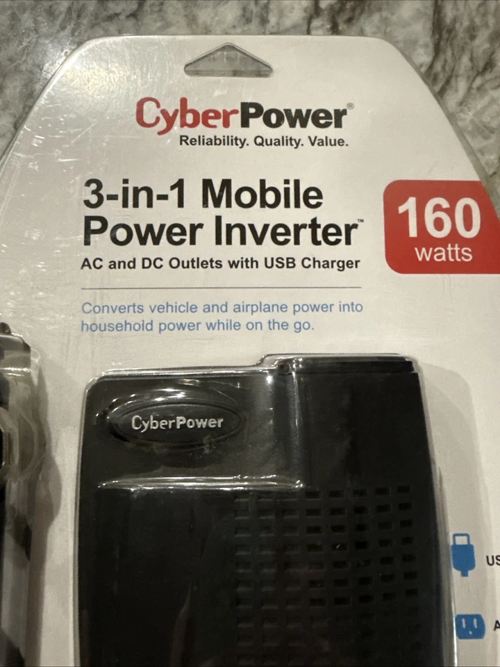 New SEALED  CyberPower 3-In-1 Mobile Power Inverter-Model #CPS160SU-DC - Image 3 of 4