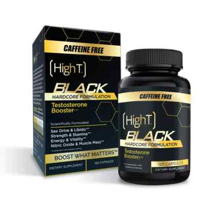 High T Black Caffeine Free - Testosterone Booster- 120 Capsules