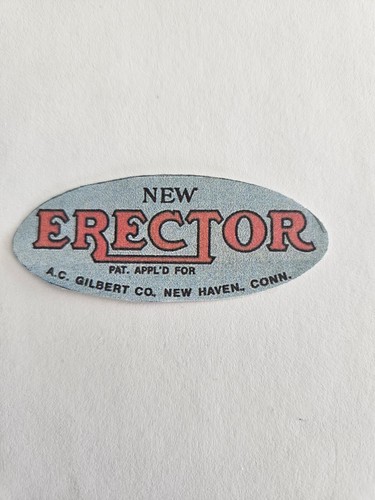 2 Erector Set Boiler Labels - Peal and Stick- ( copies) - Picture 2 of 2