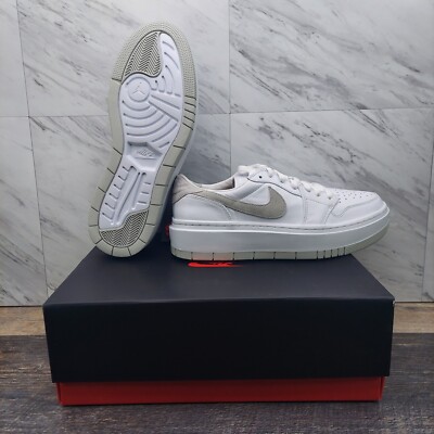 Air Jordan 1 Elevate Low White Neutral Grey Shoes DH7004-110 Women's Size 12