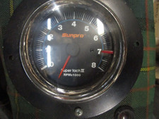Sun Sunpro Tachometer Super Tach 2 8000rpm 3 12 Electric 4-cylinder Rare Sun Sunpro Tachometer Super Tach 2 8000rpm 3 12 Electric 4-cylinder Rare