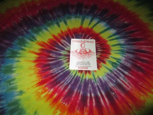 GRATEFUL DEAD BACKSTAGE PASS MADISON SQUARE GARDEN NEW YORK GRIFFIN 9/24/88-1988 - Picture 2 of 3