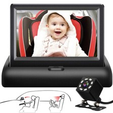 Skynerk Smart Tiny Traveler Baby Car Monitor 4.3 HD Night Vision Camera