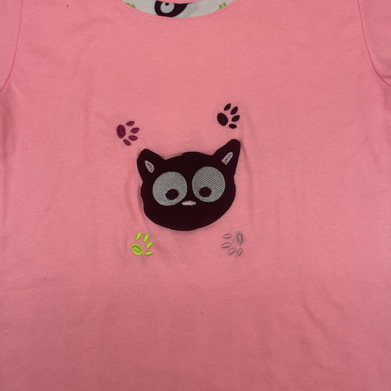 Romantex Hot Pink Black Cat TShirt Kids medium eBay