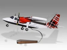 Britten Norman BN2 Islander Loganair Desk Wood Airplane New Model Large 1/32