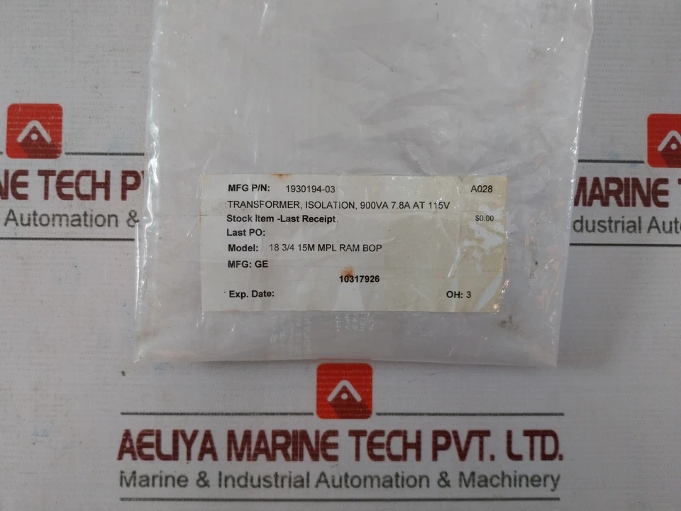 Signal Transformer MPI-900-230 Power Transformer 1930194-03 7.8A AT 115V 50/60HZ - Image 3 of 4