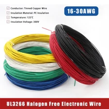 16-30AWG UL3266 Halogen Free Electronic Wire Cable Tinned Copper Antiflaming