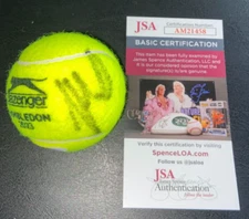 MARKETA VONDROUSOVA SIGNED SLAZENGER WIMBLEDON 2023 TENNIS BALL US OPEN JSA