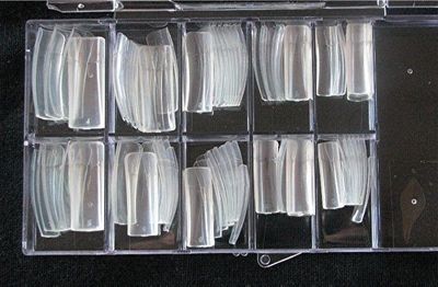 100 Tips Klar Clear Tips Europäische Form in Tip-Box