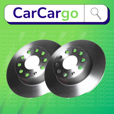 Premium Solid Rear Brake Discs Pair VW Scirocco 2.0 TSI 2009-2017 272 mm