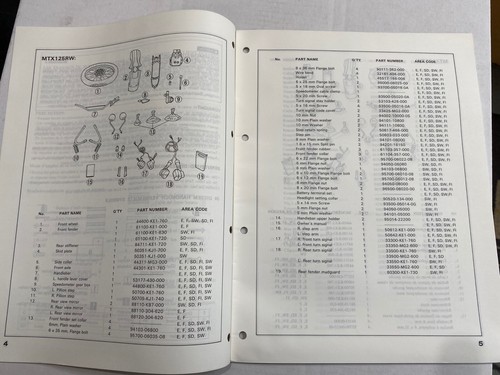 Genuine Honda MTX125R MTX200R 1985 Set Up Instruction Manual Book 97KJ102 - Picture 3 of 4