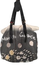 Borsa shopping grande Manila Grace Borsa TELA manici pelle Made in Italy