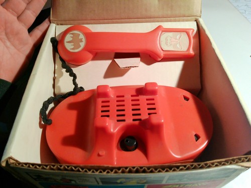 Vintage 1966 Batphone Hot Line In Original Box Marx Toys Batman DC Comics - Picture 10 of 10