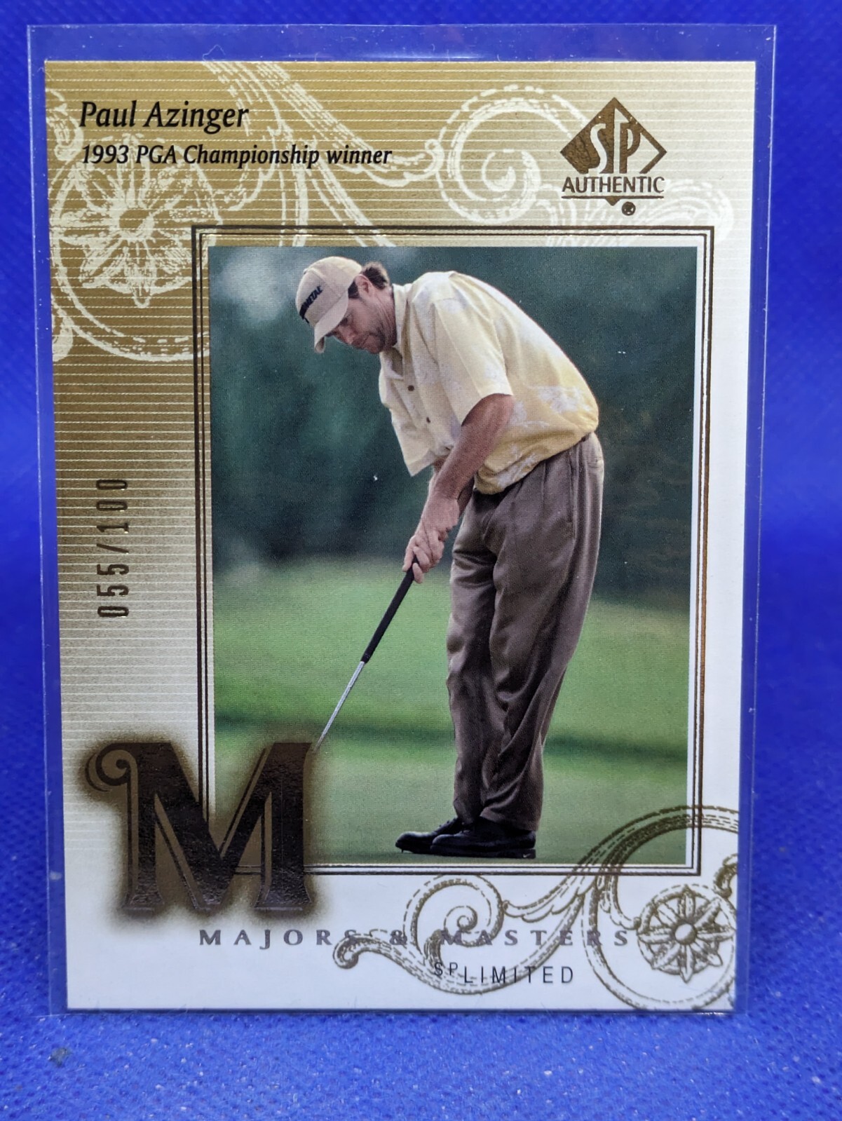 2002 SP Authentic Majors & Masters Paul Azinger #133 LIMITED **55/100**