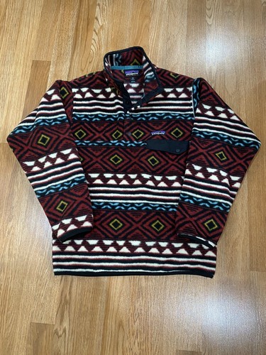 Fleece Pullover Aztec Tribal Pattern 