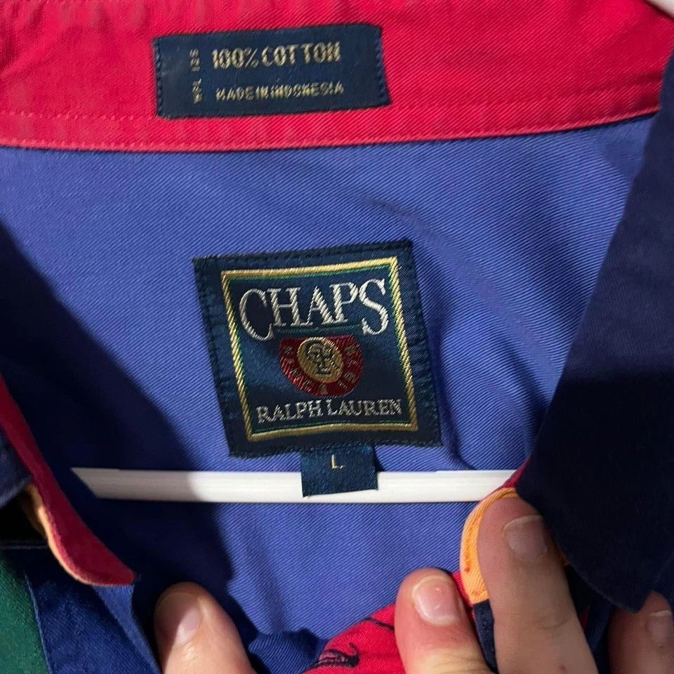 Camisa multicolor Chaps Ralph Lauren abotonada Foto 3 de 3