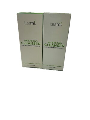 2 Pack Teami Superfood Cleanser - Matcha - Turmeric - Sea Kelp - 4 oz Each