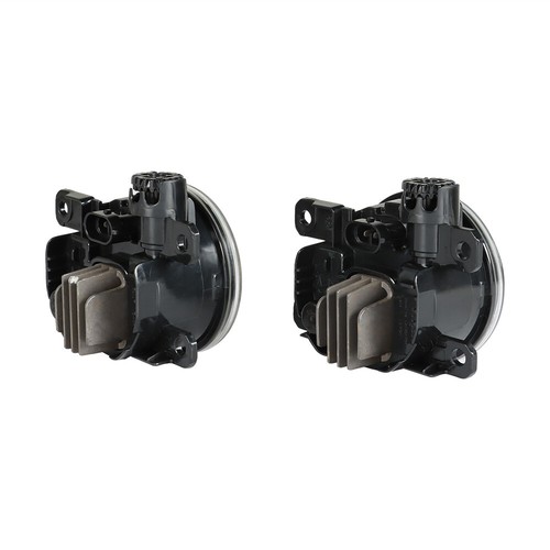 Pair (x2) Of Clear LED Fog Light Assemblies For Ford Focus & Mustang