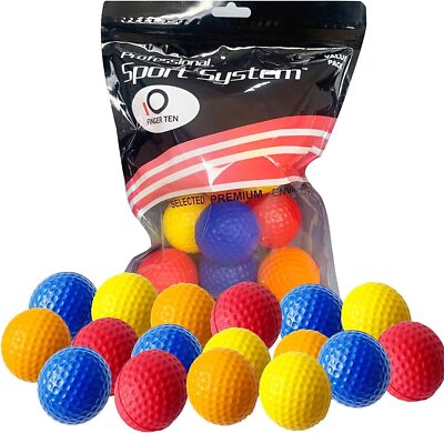 12 / 24 / 36 Pack Practice Foam Golf Balls  | Limited Flight Golf Balls US