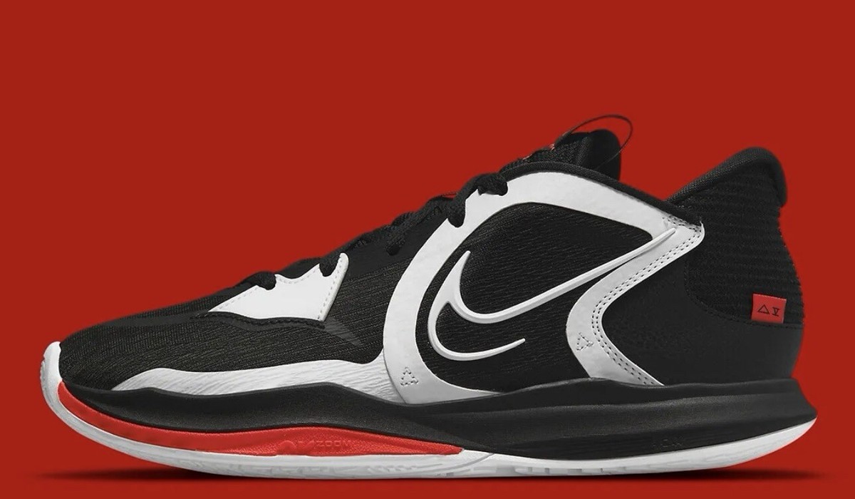 Nike Kyrie Irving 5 Low Dominoes Black Chile Red White DJ6012-001