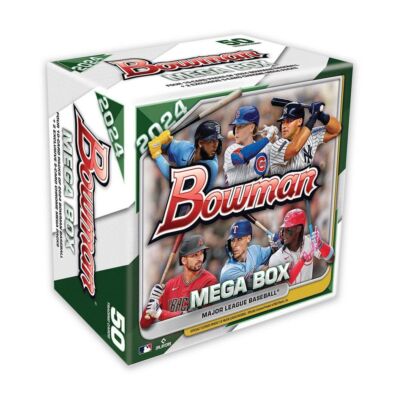 2024 BOWMAN MEGA BOX w/2 CHROME Packs (50 Cards) MLB Baseball Brand New Quantity
