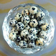 Wholesale 500pcs Lot Natural Spotted Stone Round Spacer Loose Beads 8mm DIY