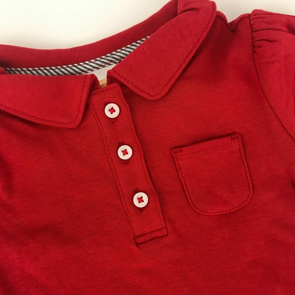 Gymboree играть доказательство униформы красный поло платье новый с Ярлыками размер 4 школы - Изображение 3 из 4