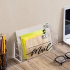 Tabletop Clear Acrylic Mail Sorter, Wall Mounted Letter Storage Organizer Box