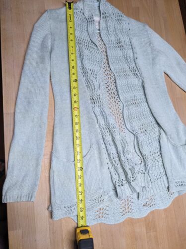 Anthropologie Angel of the North Knitted MINT Sweater Cardigan Long SIZE S(PRE-) - Picture 4 of 14