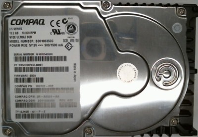 18.2 GB Compaq BD018635CC 10K RPM Wide ULTRA3 SCSI  80 PIN HDD 3.5'' Festplatte