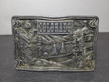 Bergamot Brass Works Dix Leather Co - Colorado Belt Buckle Z-25 Vintage