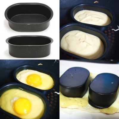 Korean Street Food Egg Pan Cake GYERANPPANG Mold 2pcs Oven Cooking Bread Baking