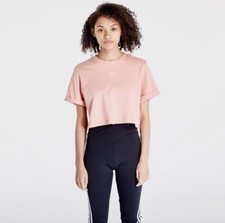 Women's Adidas Adicolor Essentials Cropped T-Shirt Size Small Ambient Blush