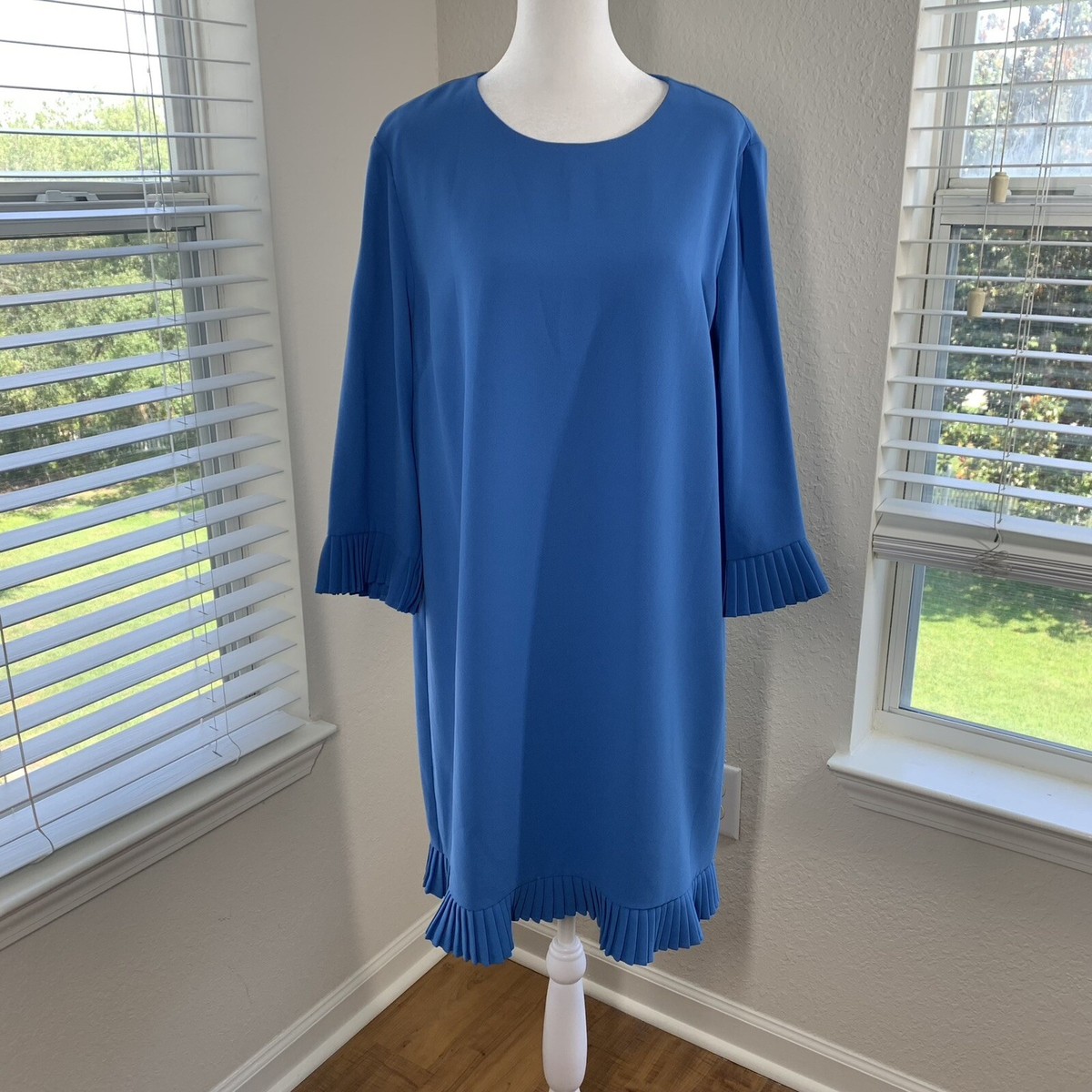 cece blue dress Jay Shift Women's Size Large Pleated Ruffle Accents NEW NWT Size:XX-small swatches-alishia-satin-sequin-corset-mini-dress Machine washable. a line corset mini