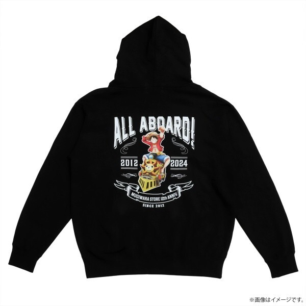 One Piece ALL ABOARD! Hoodie Black Mugiwara Store 12th