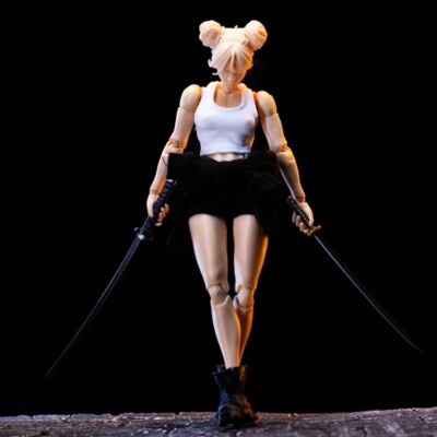 In Stock Pale Skin Romankey X COWL 1/12 Scale Female Girl Body 6in