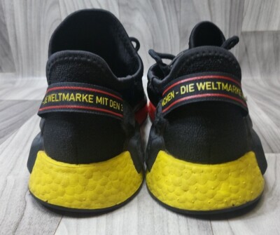 ADIDAS Youth Sz 6 NMD R1 V2 Black Red Yellow United By Munich Shoes Sneakers  | eBay