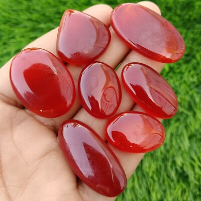 onyx red cabochon stone